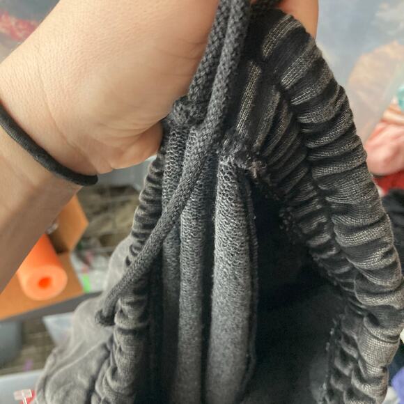 Free People All Star Joggers Black Stone Wash Logo NEW Medium - Picture 15 of 15